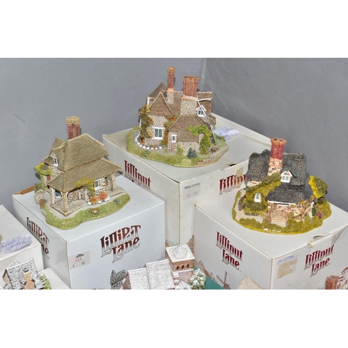 581 - FIFTY ONE LILLIPUT LANE SCULPTURES FROM VARIOUS COLLECTIONS, mostly boxed and with deeds, to include... 