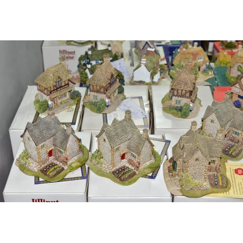 581 - FIFTY ONE LILLIPUT LANE SCULPTURES FROM VARIOUS COLLECTIONS, mostly boxed and with deeds, to include... 