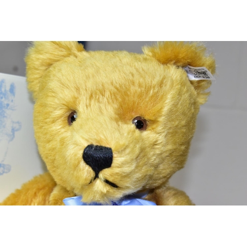 608 - STEIFF, A LIMITED EDITION 'REPLICA 1960' TEDDY BEAR, the jointed body covered in a short golden moha... 