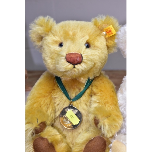 616 - STEIFF FOR DANDURY MINT, TWO LIMITED EDITION TEDDY BEARS, comprising 'The Millennium Bear', the join... 