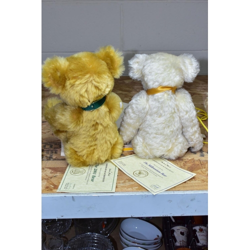 616 - STEIFF FOR DANDURY MINT, TWO LIMITED EDITION TEDDY BEARS, comprising 'The Millennium Bear', the join... 