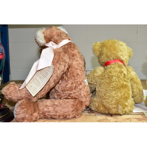 617 - TWO DEAN'S RAG BOOK COMPANY LIMITED EDITION TEDDY BEARS, comprising 'Tearose' a jointed body bear co... 