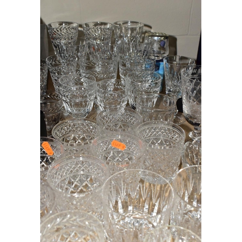 636 - A LARGE QUANTITY OF STUART CUT CRYSTAL, comprising a boxed Strathearn collection rose bowl, two boxe... 