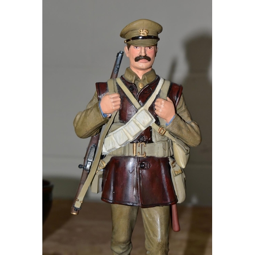 642 - A LARGE STADDEN COLLECTION MILITARY FIGURE, of an Private of 'the Buffs (East Kent Regiment) Marchin... 