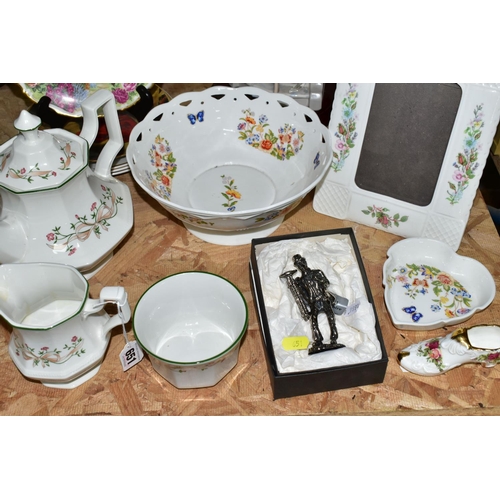 651 - A GROUP OF CERAMICS, to include a Royal Albert Old Country Roses 30th Anniversary 'Tranquil Garden' ... 