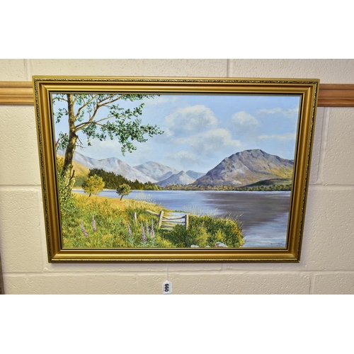 660 - A COLLECTION OF LATER 20TH CENTURY LANDSCAPE PAINTINGS, to include a river landscape signed C.S. Gre... 