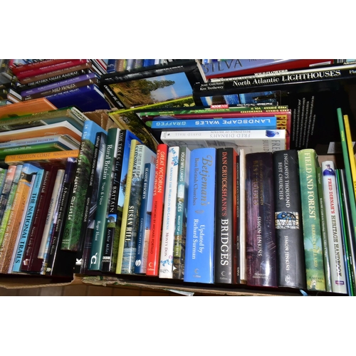 670 - BOOKS & GUIDES, six boxes containing approximately 220 titles in hardback format and guide book pamp... 