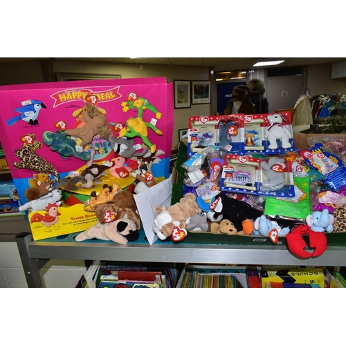 681 - A COLLECTION OF ASSORTED TY BEANIE BABIES, to include McDonalds American Trio and other McDonalds Ha... 