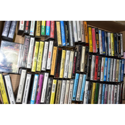 688 - MUSIC TAPES & CDS, five boxes containing approximately 100 music tapes including some blank tapes, g... 