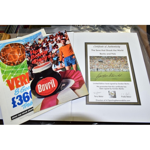 704 - A LIMITED EDITION BOOK 'THE SAVE THAT SHOOK THE WORLD' BY TERRY BAKER, signed by Gordon Banks with a... 