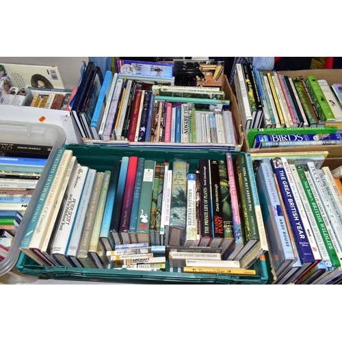 723 - BOOKS, six boxes containing approximately 200+ titles in hardback and paperback format mostly concer... 