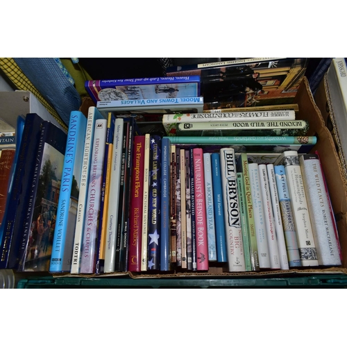 723 - BOOKS, six boxes containing approximately 200+ titles in hardback and paperback format mostly concer... 