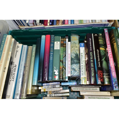 723 - BOOKS, six boxes containing approximately 200+ titles in hardback and paperback format mostly concer... 