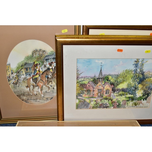 737 - JOHN H. INSTANCE (BRITISH 1945) SIXTEEN WATERCOLOURS BY THE WORCESTERSHIRE ARTIST, subjects are most... 