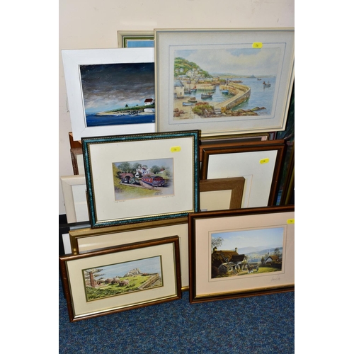 738 - A QUANTITY OF PAINTINGS AND LIMITED EDITION PRINTS ETC,  to include Joyce Johnson watercolour depict... 