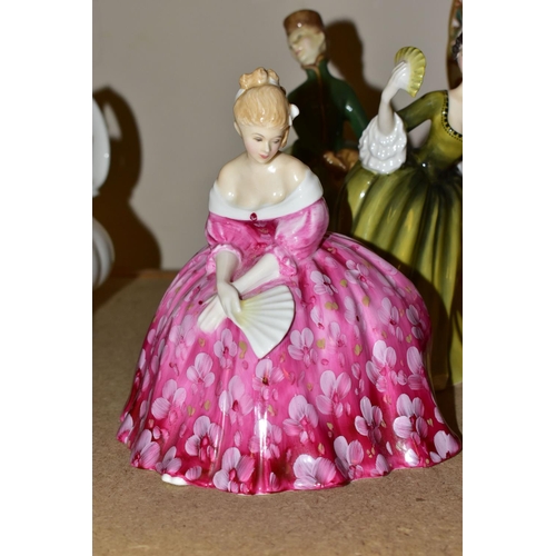 745 - FIVE ROYAL DOULTON FIGURINES, comprising 'Make Believe' HN2225, Ascot HN2356, Victoria HN2471, Simon... 