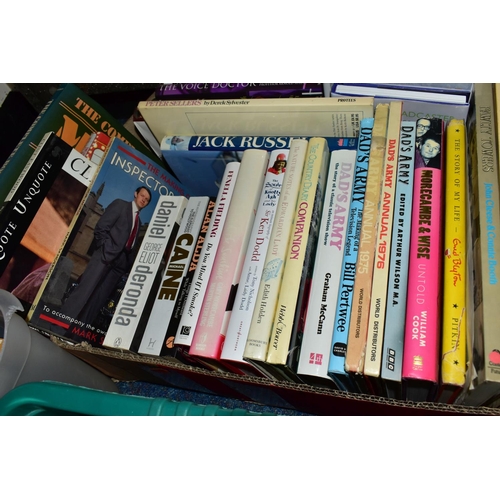 752 - BOOKS, seven boxes containing over 200 titles in hardback and paperback formats, mostly concerning t... 