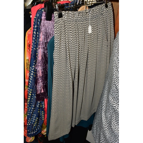 753 - A QUANTITY OF VINTAGE AND MODERN LADIES CLOTHING,  approximately eighty items of assorted ages from ... 