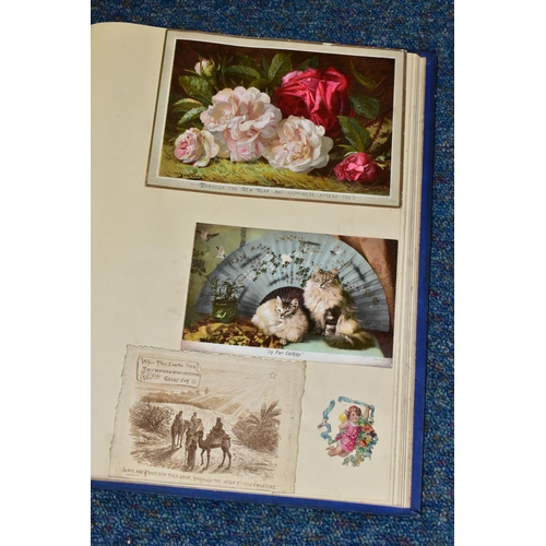 755 - EPHEMERA, one box containing a collection of bookmarks, some embroidered, two scrapbooks, one featur... 