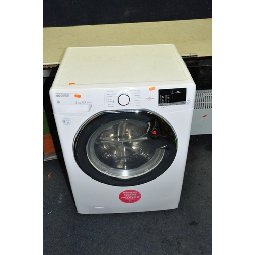 1064 - A HOOVER HLW585DC WASHING MACHINE, width 60cm x depth 50cm x height 84cm (PAT pass and powers up but... 