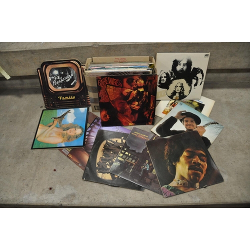 807 - A TRAY CONTAINING OVER THIRTY LPs including Band of Gypsies by Jimi Hendrix ( standard gatefold slee... 