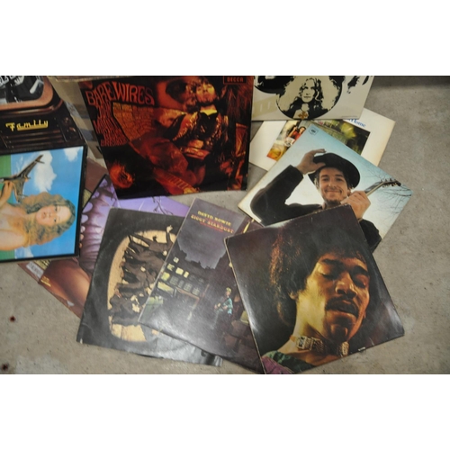 807 - A TRAY CONTAINING OVER THIRTY LPs including Band of Gypsies by Jimi Hendrix ( standard gatefold slee... 