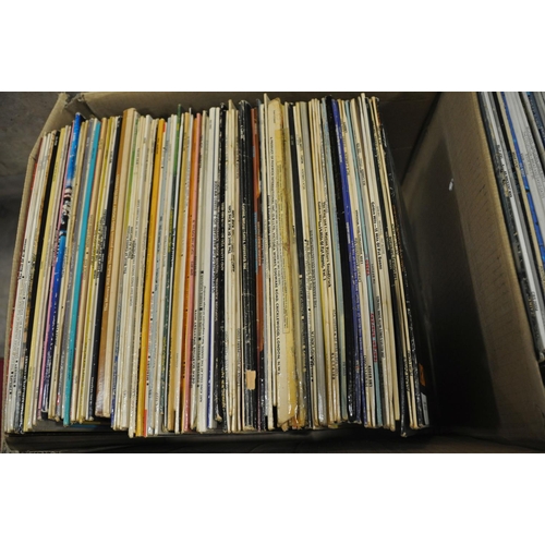 810 - TWO TRAYS CONTAINING OVER ONE HUNDRED AND SEVENTY LPs by artists such as The Human League, Spandau B... 