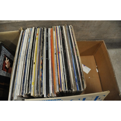 810 - TWO TRAYS CONTAINING OVER ONE HUNDRED AND SEVENTY LPs by artists such as The Human League, Spandau B... 