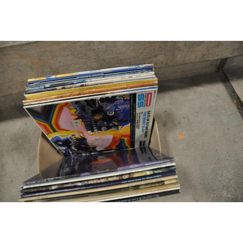 814 - TWENTY TWO  NEAR MINT LPs BY ELTON JOHN AND THE MOODY BLUES including Don't shoot me, Captain Fantas... 