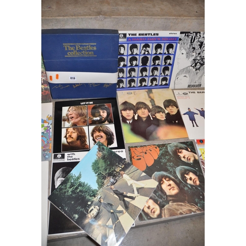 816 - THE BEATLES COLLECTION BOX SET with 12 LPs in near mint condition ( Rarities not present) in an exce... 