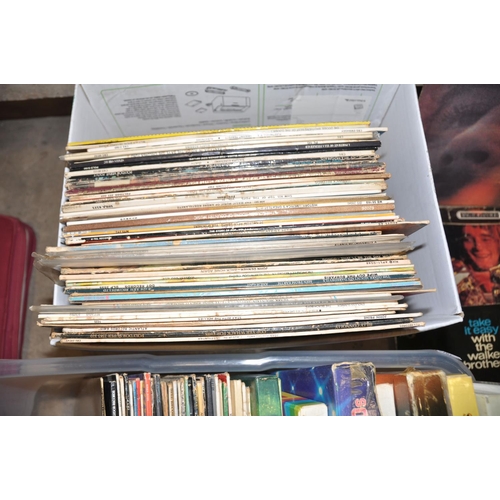 818 - TWO TRAYS CONTAINING OVER ONE HUNDRED LPs AND BOXSETS including Friends, Shut Down Vol 2, and Little... 