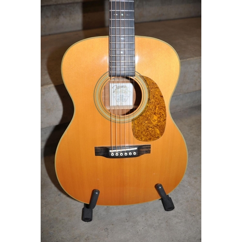 826 - A JOHNSON GUITARS J016 ACOUSTIC GUITAR with a solid Spruce top, mahogany back and sides, Rosewood Fi... 