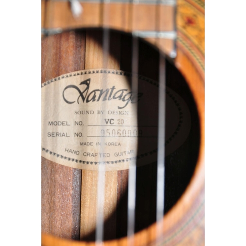 827 - A VANTAGE VC20 CLASSICAL GUITAR with a laminated Cedar top, laminated Rosewood back and sides, Mahog... 