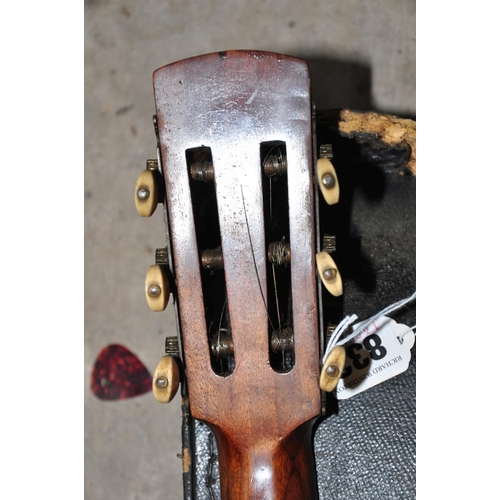 832 - THE NEW WINDSOR FIVE STRING BANJO with plaque to neck heal stating name, walnut neck, ebonised finge... 