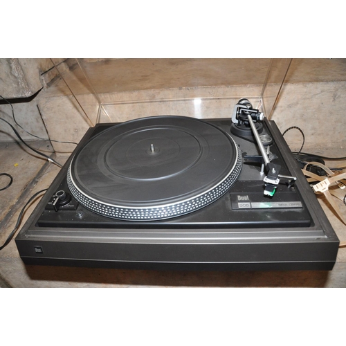 863 - A DUAL 505 TURNTABLE with an Audio Technica stylus and a NAD C420 tuner ( both PAT pass and working)