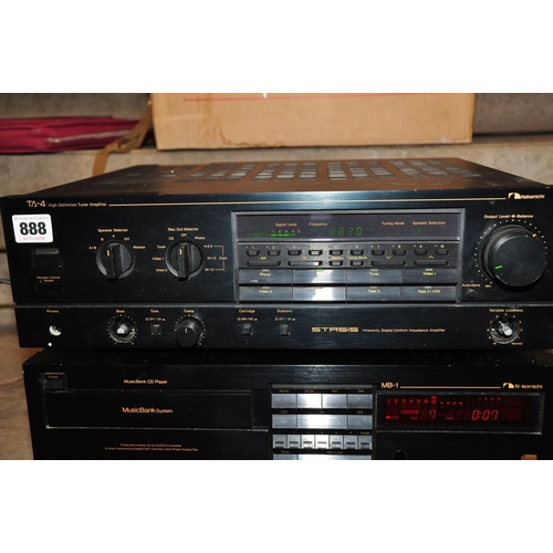 888 - A NAKAMICHI COMPONANT HI FI comprising of a TA-4 Tuner Amplifier  with original box, a MB1 Music Ban... 