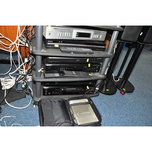 892 - A MOSTLY SONY COMPONANT HI FI comprising of a RDRGX350 DVD Recorder (powers up but not tested any fu... 