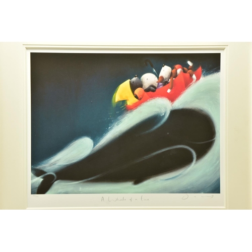 313 - DOUG HYDE (BRITISH 1972) 'A WHALE OF A TIME' DOGS AND A WHALE AT SEA, signed limited edition print 1... 
