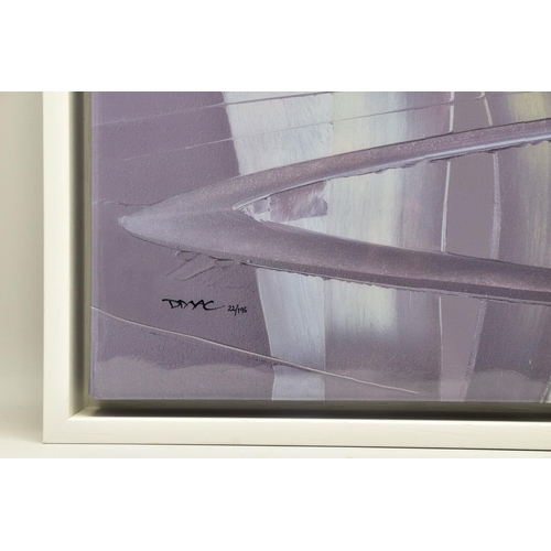 321 - DUNCAN MACGREGOR DMAC (BRITISH 1961) 'STILL WATERS' a signed limited edition print of yachts 22/195,... 