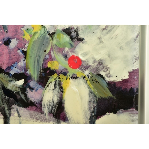 325 - DANIELLE O'CONNOR AKIYAMA (CANADA 1957) 'POSTERITY II', a limited edition print of blossoms 61/195, ... 