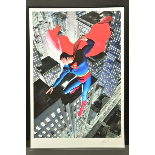329 - ALEX ROSS (AMERICAN CONTEMPORARY) 'SUPERMAN: TWENTIETH CENTURY' signed limited edition print, 52/195... 