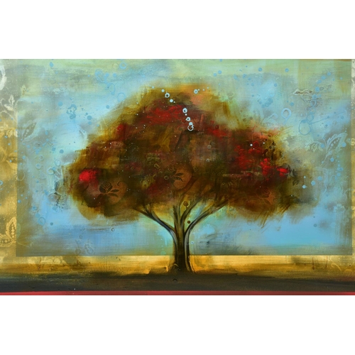 331 - HEATHER HAYNES (CANADA CONTEMPORARY) 'INCUBUS II', a landscape featuring a solitary tree, signed and... 
