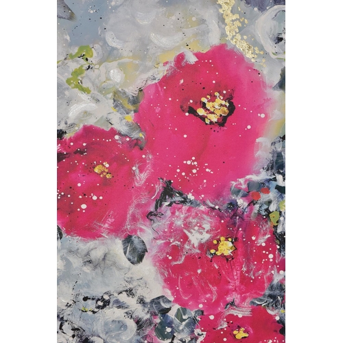 337 - DANIELLE O'CONNOR AKIYAMA (CANADIAN 1957) 'AWAKENING', a signed limited edition print of flowers and... 