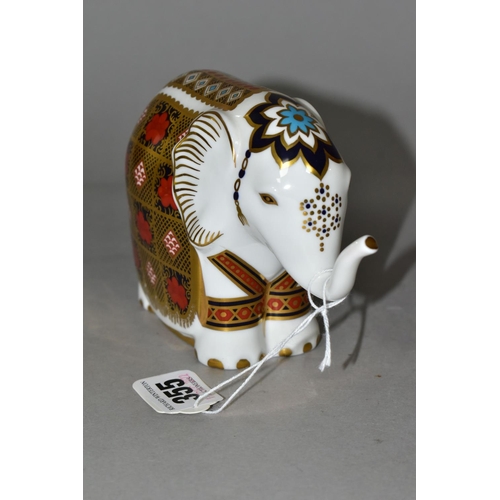 355 - A ROYAL CROWN DERBY INDIAN ELEPHANT-RUPA PAPERWEIGHT, date cypher 1992, height 5.5cm, red backstamp ... 