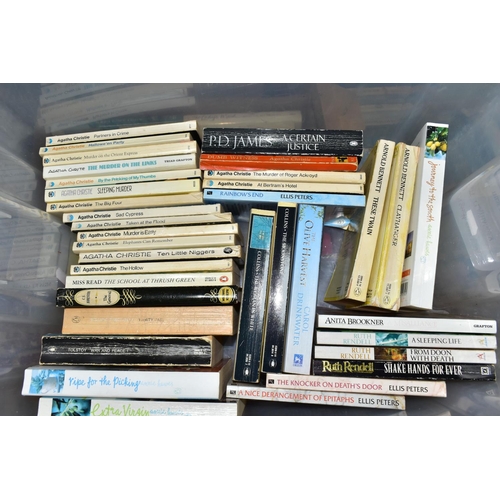 438 - BOOKS, five boxes containing approximately 130 titles, in paperback and hardback formats and featuri... 