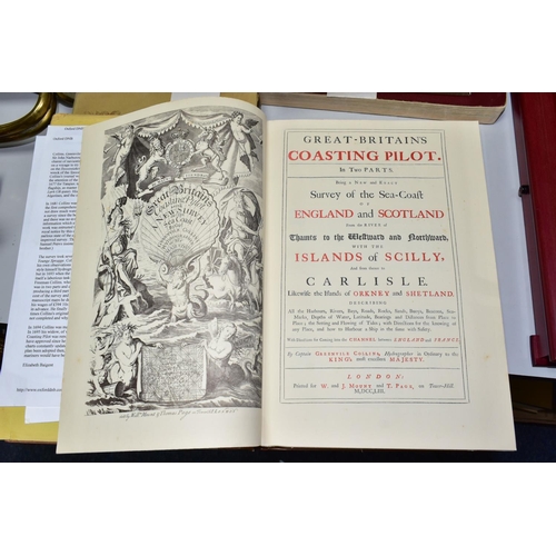 496 - BOOKS five titles comprising 'Great Britain's Coasting Pilots', Being a New and Exact Survey of the ... 