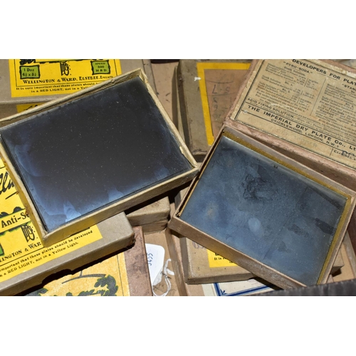 516 - PHOTOGRAPHS, twenty-eight boxes of GLASS PLATE NEGATIVES from Wellington & Ward, Imperial Dry Plate ... 