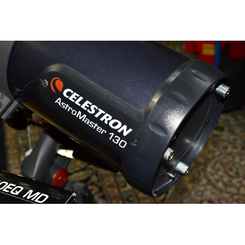 528 - CELESTRON ASTROMASTER 130EQ MD TELESCOPE (boxed) specifications: 650mm focal length (f/5) 130mm (5  ... 