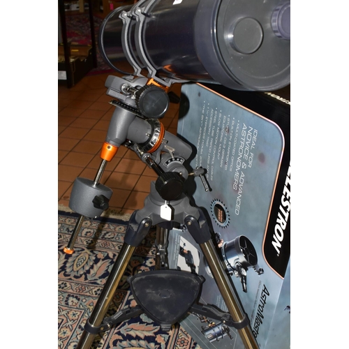 528 - CELESTRON ASTROMASTER 130EQ MD TELESCOPE (boxed) specifications: 650mm focal length (f/5) 130mm (5  ... 