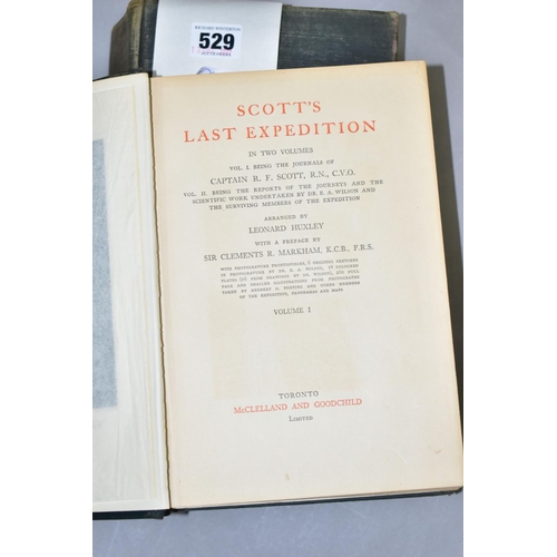 529 - SCOTT'S LAST EXPEDITION, Vols.1 & 2, American 1st Edition published by McClellend and Goodchild, Nov... 